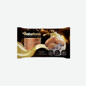 NATURIANA Мыло туалетное штампованное  с маслом сладкого миндаля , 0.08 л