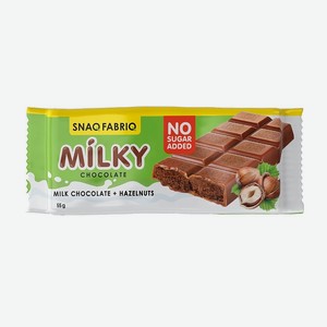 SNAQ FABRIQ Молочный шоколад с шоколадно-ореховой пастой, 55 г