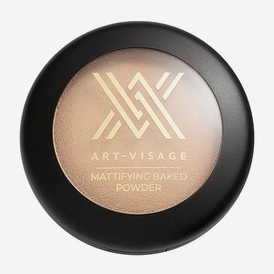 ART-VISAGE Пудра для лица запечённая Velvet Mineral Mattifying Baked Powder, 02 Золотисто-бежевый, 9 г