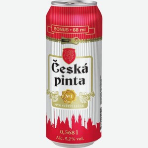 Пиво Ceska Pinta №1 Svetly Lezak 0.568л