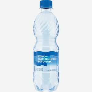 Вода ИСТОЧНИК СТАРО-МЫТИЩ негаз. ПЭТ, Россия, 0.5 L