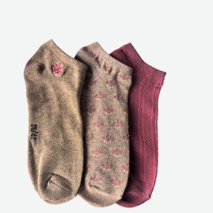 Носки женские InExtenso укороченные 3 пары, р 35/38-39/42
