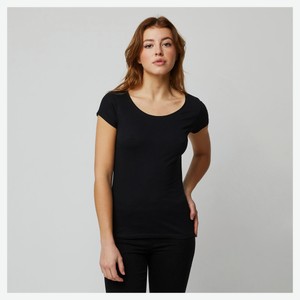Футболка женская InExtenso с коротким рукавом черная, р. XS-XXL