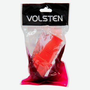 Вилка Volsten красная каучуковая с защитой IP44