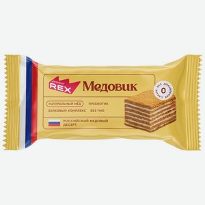 Пирожное ProteinRex Медовик протеиновое без сахара 40г, 40 г