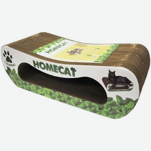 Когтеточка Homecat Мятная волна большая гофрокартон 61х25х20см, 650 г