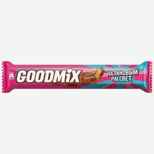 Шоколад молочный Goodmix Малиновый Рассвет со вкусом малины с хрустящей вафлей 40г, 40 г