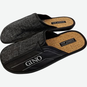 Тапки мужские GINO пробковые, размеры в ассортименте, синие, Арт. GTM01404-10