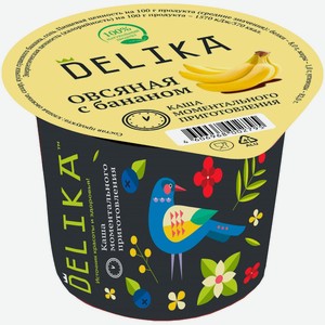 Каша Delika овсяная с бананом, 43г