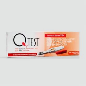 Тест Qtest для определения беременности Струйный