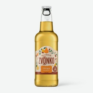 Напиток газированный Zvonko Classic со вкусом груши и миндаля, 400мл
