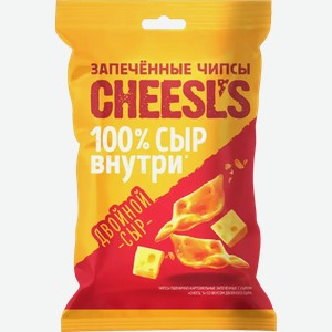 Чипсы Запеченные Cheesl s Двойной Сыр 50Г