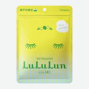 Маска для лица Lululun Premium увлажняющая и регулирующая Лимон из Сетоучи 7шт 130мл 130 г