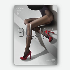 ALLURE Колготки Lacerta 40 ден nero, 5 размер