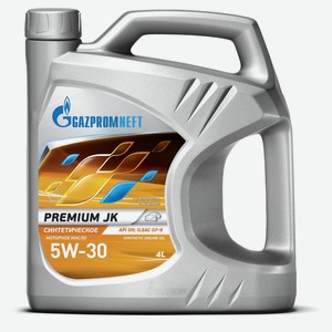 Масло моторное синтетическое Gazpromneft Premium JK 5W-30, 4 л