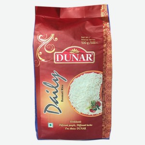 Рис басмати Dunar Ежедневный (Daily) 500 г дизайн упаковки в ассортименте