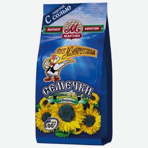 Семечки подсолнечника обжаренные От Мартина Отборные с морской солью, 100 г