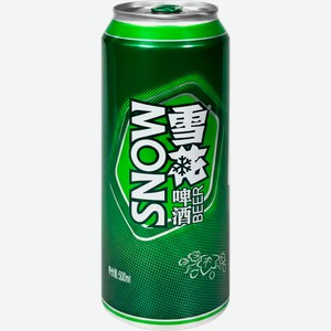 Пиво светлое SNOW Fresh фильтрованное пастеризованное 4%, 0.5л