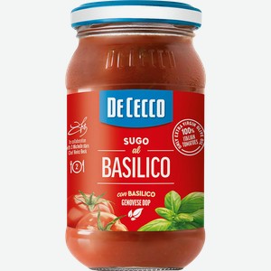 Соус томатный DE CECCO Basilico, с базиликом, 200г