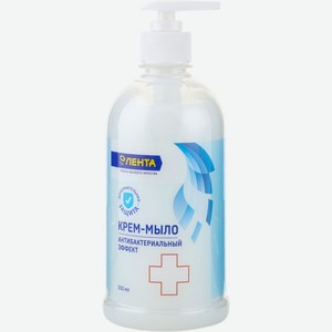 Ж/крем-мыло ЛЕНТА Антибактериальное, Россия, 500 мл