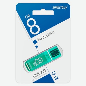 Флэш-накопитель SmartBuy Glossy 8GB зеленый