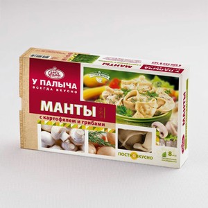 ПолуфабрикатыТМ У ПалычаМанты с картофелем и грибами 440 г