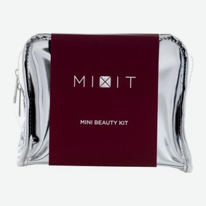 Подарочный набор Mini Beauty Kit Mixit Косметичка + Блеск для губ + Тушь + Помада 3*2мл в ассортименте 75 г