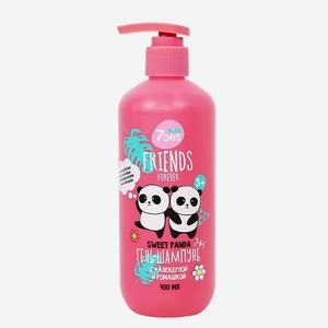 7DAYS Детский гель для купания и шампунь для волос SWEET PANDA, 400 мл