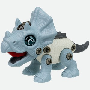 1TOY Сборный динозавр Трицератопс RoboLife, 1 шт.