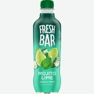 Напиток безалкогольный Fresh Bar Лайм и мята 0,48л
