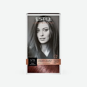 Краска - уход для волос Estel Совершенство 5/75 Светлый шатен коричнево-красный