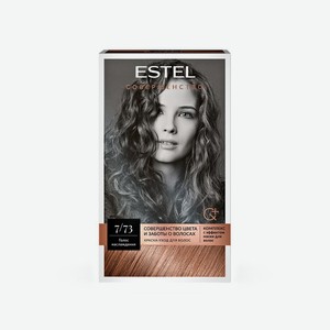 Краска - уход для волос Estel Совершенство 7/73 Русый коричнево-золотистый