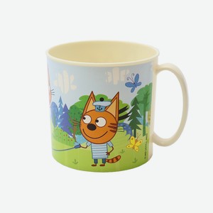 ND PLAY Кружка пластиковая  Три Кота  Веселая игра, 280 мл