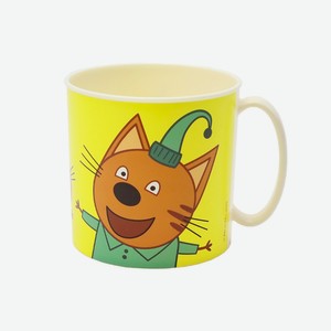 ND PLAY Кружка пластиковая  Три Кота  Желтая, 280 мл