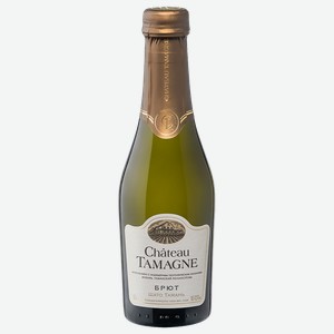 Вино игристое ШАТО ТАМАНЬ белое брют, 0,2л