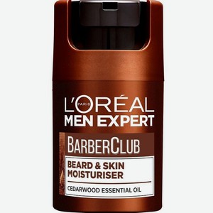 L ORÉAL PARIS Крем-гель для короткой бороды Men Expert BarberClub Beard & Skin Moisturizer, 50 мл