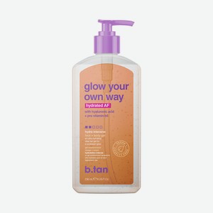 B.TAN Увлажняющий гель-автозагар для лица и тела glow your own way hydrated AF, 236 мл