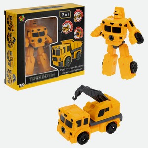 1TOY Робот-трансформер Тракбот Автокран, 1 шт.
