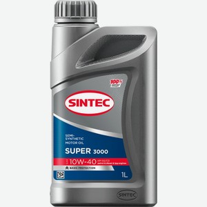 Масло моторное SINTEC Super 3000 10W-40 SG/CD 600239, Россия, 1 л