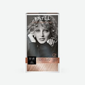 Краска - уход для волос Estel Совершенство 8/78 Светло-русый коричнево-жемчужный