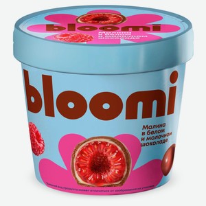 Конфеты-ягоды Малина в белом и молочном шоколаде Bloomi замороженная, 150 г