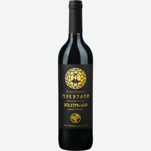 Вино ВИНА ТАВАДЗЕ Мукузани сортовое выдержанное красное сухое, 0.75л