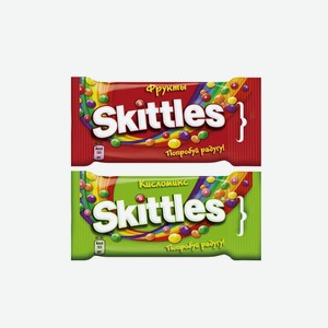Конфеты Жевательные Skittles Фрукты/кисломикс 38г