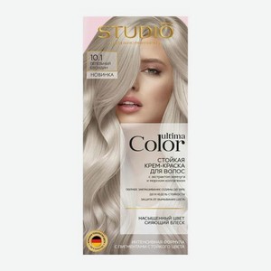 Стойкая краска для волос тон 10.1 Пепельный блондин Studio Professional Ultima Color 100мл