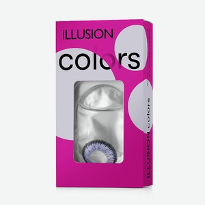 ILLUSION Цветные контактные линзы colors ELEGANCE violet, -5.50 / 8.6 / 14 / 2шт.