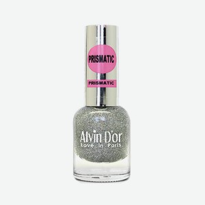 ALVIN D’OR Лак для ногтей PRISMATIC, 04 Серебряный призматик