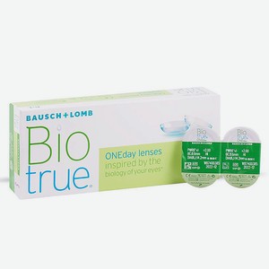 BIOTRUE® ONEday — однодневные контактные линзы, -2.50 / 8.6 / 14.2 / 30 шт.