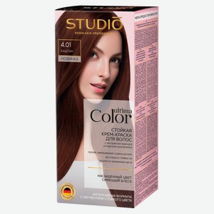 Крем-краска для волос Studio Professional Ultima Color тон 4.01 Каштан, 137 г