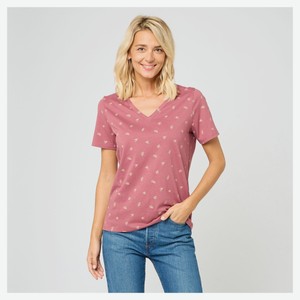 Футболка женская InExtenso с коротким рукавом бордовая, р. XS-XXL