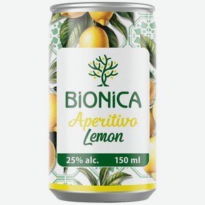 Аперитив Bionica Лимон 25%, 150мл, 150 мл